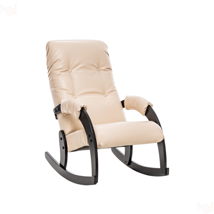 Кресло-качалка Модель 67 Венге, к/з Polaris Beige (Венге/Polaris Beige)