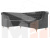 Угловой диван Бронкс левый угол (Серый)