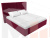 Интерьерная кровать Аура 160 (Бордовый)