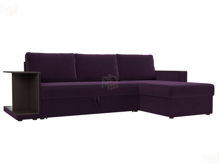 Угловой диван Атланта С правый угол (Фиолетовый)