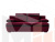 Прямой диван Каир (Бордовый\Черный)