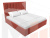 Интерьерная кровать Афродита 160 (Коралловый)