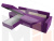 Угловой диван Верона Лайт левый угол (Фиолетовый)
