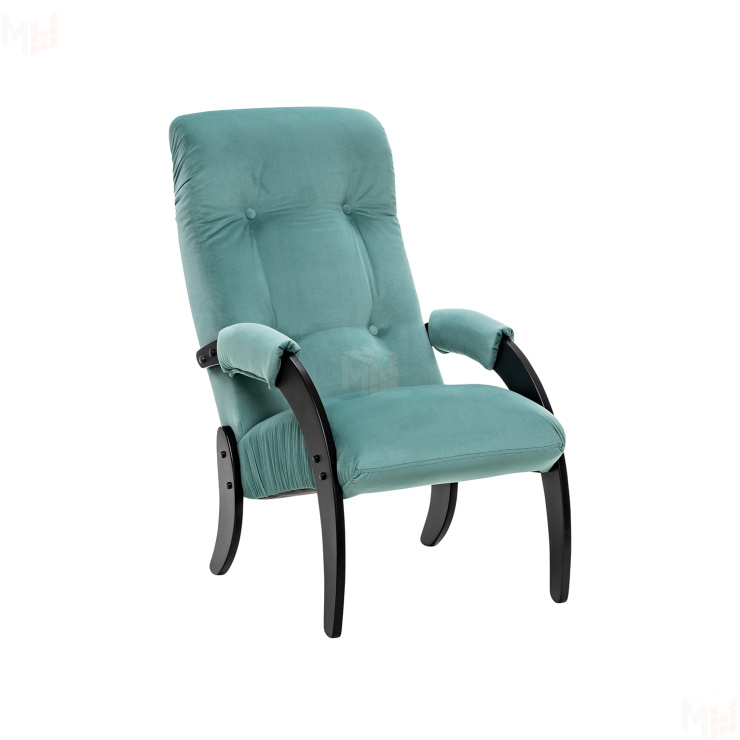 Кресло для отдыха Модель 61 Венге, ткань V 43 (Венге/V43 зеленый)