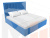Интерьерная кровать Афродита 160 (Голубой)