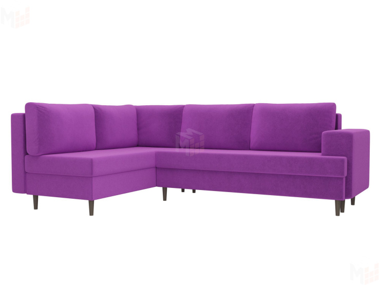 Угловой диван Сильвана левый угол (Фиолетовый)