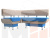 Кухонный угловой диван Альфа левый угол (голубой\бежевый)
