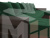 П-образный диван Дубай полки слева (Зеленый\Коричневый)