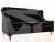 Прямой диван Бронкс (Черный\Белый)