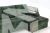 Угловой диван-кровать Лас-Вегас Зеленый правый 