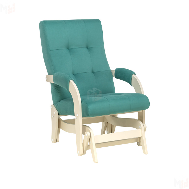 Кресло-маятник Leset Спринг (Слоновая кость/V43 зелёный)