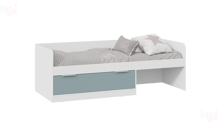 Кровать комбинированная Марли Тип 1 - 403.008.000 Белый Серо-голубой