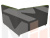 Кухонный угловой диван Мирта правый угол (Зеленый)