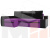 Угловой диван Ричмонд левый угол (Фиолетовый\Черный\Черный)