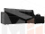 Угловой диван Меркурий правый угол (Черный\Черный)