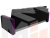 Диван прямой Ник-3 (Черный\Фиолетовый)