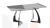 Стол обеденный раздвижной Конкорд Тип 2  Черный муар, Стекло матовое черный мрамор