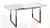 Стол обеденный Маркус Тип 1 Черный муар, Стекло белый мрамор