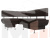 Кухонный угловой диван Альфа левый угол (Коричневый)