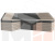 Кухонный угловой диван Дуглас левый угол (Серый\Бежевый)