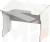 Стол компьютерный игровой ВАРДИГ K2 (белый/серебристый)