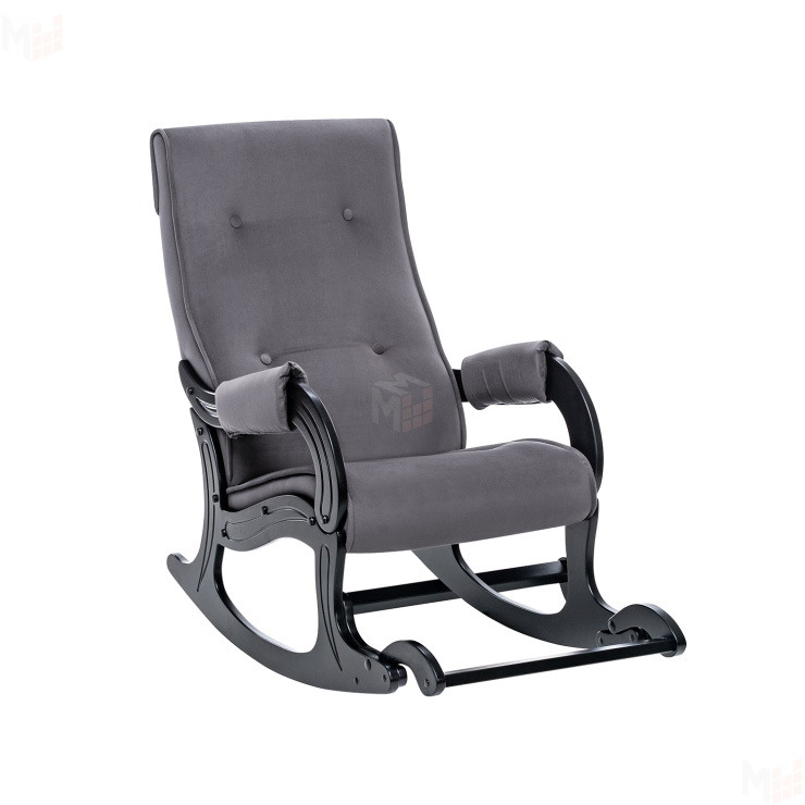 Кресло-качалка Модель 707 Венге, ткань V 32 (Венге/V32 серый)