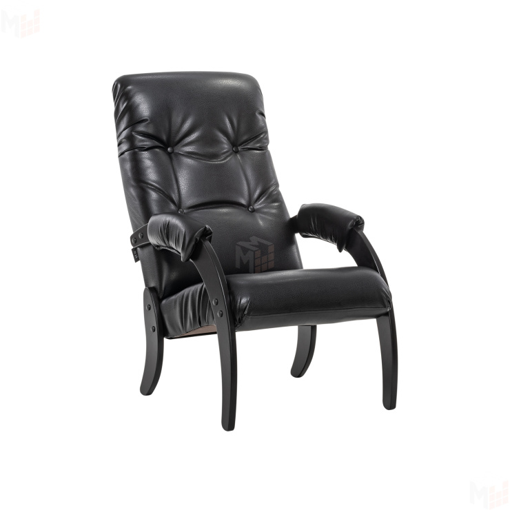 Кресло для отдыха Модель 61 Венге, к/з Vegas Lite Black (Венге/Vegas Lite Black)