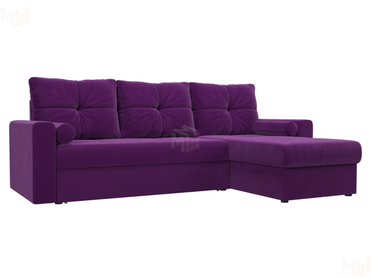 Угловой диван Верона правый угол (Фиолетовый)