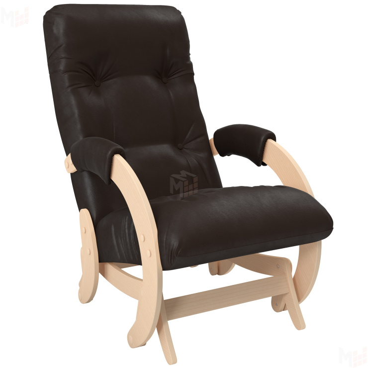 Кресло-глайдер модель 68 (нат. дерево шпон/Дунди 108)